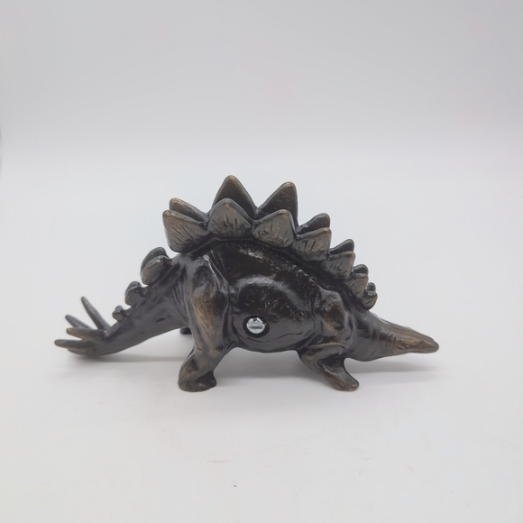 Rare 1979 Scott Nelles Bronze Stegosaurus Bank - Picture 3 of 8